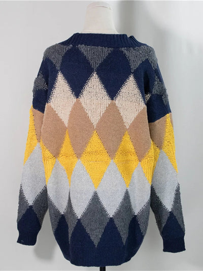 Sofie | Elegant rutete cardigan