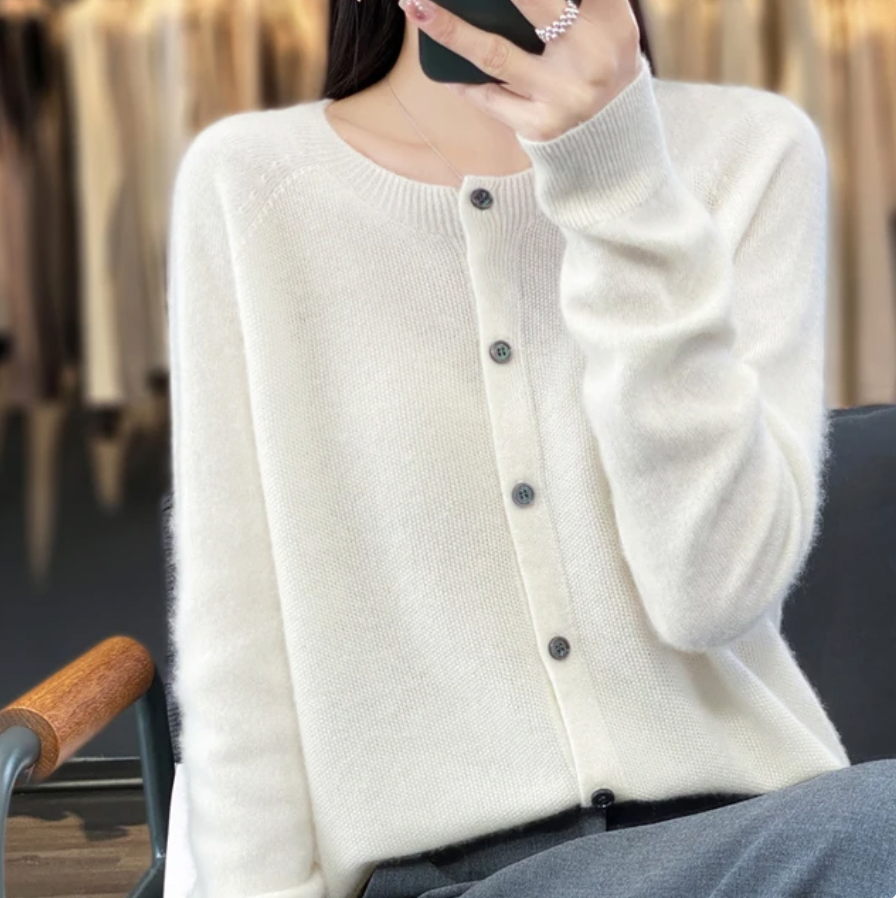 Annika | Koselig ullcardigan